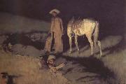 Frederic Remington In from the Night Herd (mk43) oil painting picture wholesale